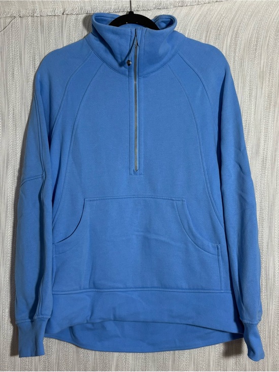 lululemon athletica Tops - lululemon athletica Light Blue Half-Zip Pullover Hoodie